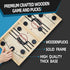 moopok Fast Sling Puck Game - Fast Action Super Foosball Table Desktop Battle Slingshot Wooden Air Hockey Board Game