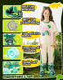 Dino Kids Toddler Roller Skates for Boys Girls,WESKIFAN Dinosaur Quad Skating Shoes with Shiny Light up