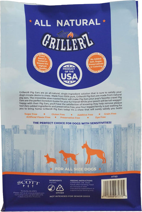 Scott Pet GRILLERZ Pig Ears 12CT