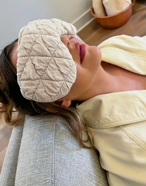 Oatmeal Quilted Eye Relaxation Pillow