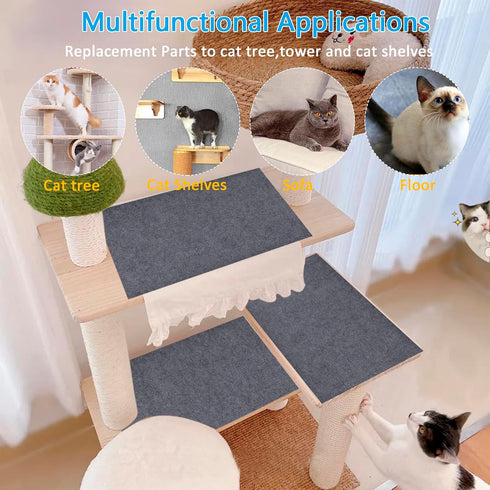 Cat Scratching Mat 118"x16", Trimmable Self-Adhesive Carpet Mat, Large DIY Cat Scratch Mat Roll