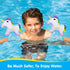 HeySplash Inflatable Armbands for Kids, Pool Arm Floatie Sleeves, Water Wings Swimming Armlets, Up to 55lbs