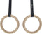 ProsourceFit Wooden Gymnastics Rings with Straps for Total Body Conditioning