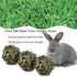 Tfwadmx Rabbit Timothy Grass Ball, Small Animal Activity Play Balls Chew Toys for Bunny, Guinea Pig, Hamster, Rat,