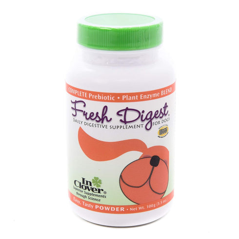 Fresh Digest Daily Digestive Aid and Immune Support Supplement for Dogs, In Clover, 100 gram (3.5 oz.), All Natural