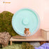 Niteangel Super-Silent Hamster Exercise Wheels - Quiet Spinner with Adjustable Stand for Small Animals (L, Mint Green)