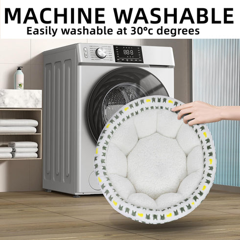Super Soft Small Dog Bed & Cat Bed, Cozy Round Fluffy Plush Pet Bed, Anti-Anxiety Puppy Cuddler, Machine Washable Faux