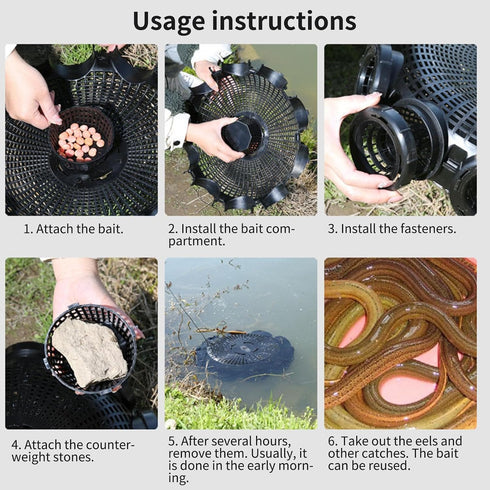 Generic Crab Trap | Outdoor Fishing Mesh Catching Cage,Saltwater Fishing Trap - for Saltwater Freshwater Pond Lake