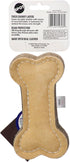 SPOT Dura-Fused Chunkies Bone - All Natural Leather and Felt Dog Toy, Durable Extra Thick Chew Toy for Aggressive