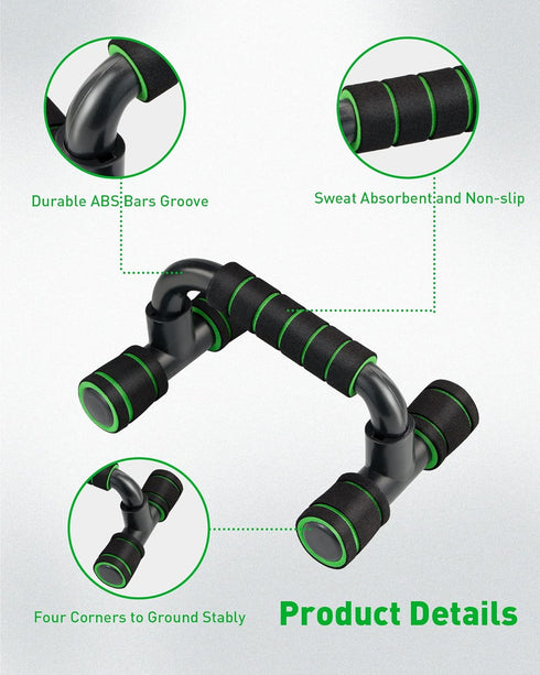 Portable Push Up Bar for Home Fitness Training, Push Up Stands Handle for Floor Workouts, Suitable for Men and Women
