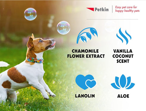 15 20 Petkin Dog Sunscreen Sunwipes - Sunscreen for Dogs, SPF - Simply Wipe on Anytime for Instant Sun Protection