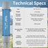 Water Filter Straw for Drinking Survival, Personal Purifying Straw for Hiking, Camping, Travel, Emergency Preparedness