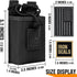 IronSeals Tactical Molle Adjustable Interphone Storage Bag, Outdoor Sports Radio Pouch for Two Ways Walkie-Talkie