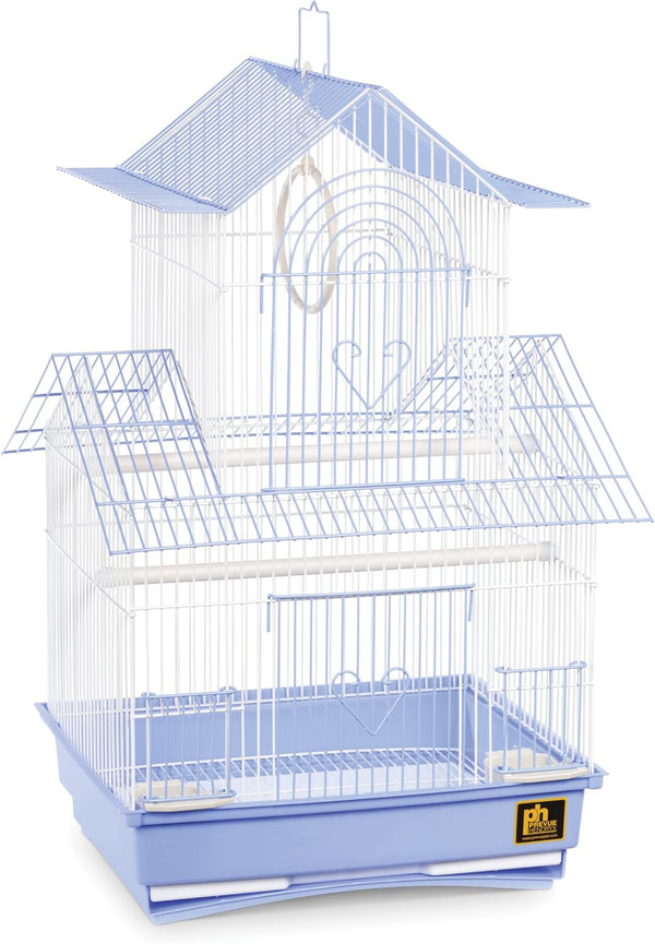 Prevue Hendryx SP1720-2 Shanghai Parakeet Cage, Blue and White Design