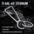 KeyUnity KM01 Titanium EDC Keychain Clip with Bottle Opener, Quick Release Carabiner Key Ring