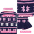 KYEESE Dog Sweater for Girl Dogs - Warm Pet Coats with Snowflake Pattern Knit Turtleneck Pullover, Navyblue, X-Large