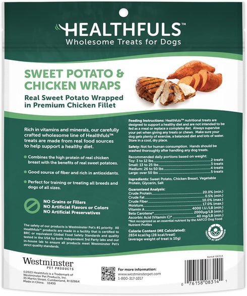 Chicken Wrapped Sweet Potato Dog Treats, 16oz