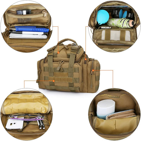 G4Free Sport Outdoor Waist Pack Tactical Sling Bag, Hiking Fanny Pack for Fishing Tackles