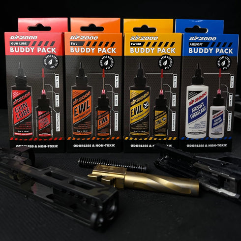 2000 Pack, Set 4 oz 1 oz 100% Slip EWL (Extreme Weapons Lubricant) Buddy of & Squeeze Bottle with Needle Tip
