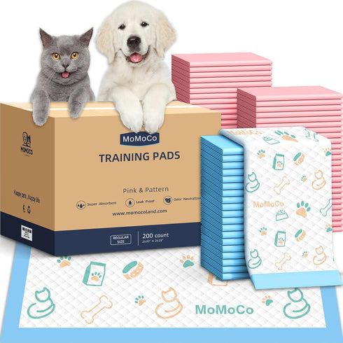 200 Count Dog Training Pads - 23"x23" Leak-Proof 6-Layer Puppy Pee Pads,