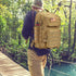 Tactical MOLLE Water Bottle Pouch - Military Water Bottle Holder Bag with Drawstring Open Top & Mesh Bottom