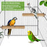 Hamiledyi Bird Perch for Cage, 5 Piece Set Natural Wood Perch for Small and Medium Birds