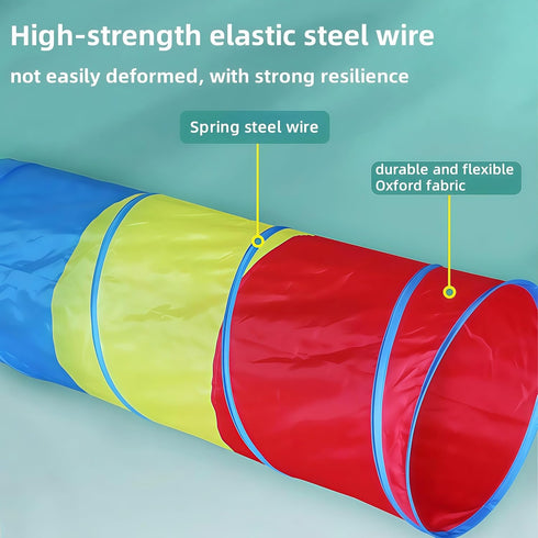 Generic Dog Agility Tunnel for Small & Medium Dogs and Puppies Durable Oxford Fabric, Pop-Up Exercise & Training Toy