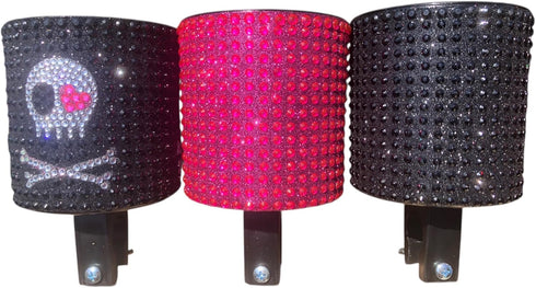 Sparkly Bike Cup Holder, Rhinestone Drink Holder for Cruiser Bikes, E-Bikes & Girls Bikes, Easy Install