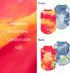 Fitwarm 2 Pack Dog Tie Dye Shirt, Breathable Cotton Clothes for Small Dogs, Pet Cat Outfit, Orange, Blue, XXL