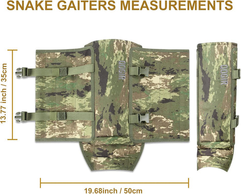 QOGIR Snake Gaiters for Hunting - Durable Snake Guards for Men & Women, Bite Protection for Lower Legs