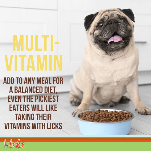 Licks Pill-Free Small Breed Dog Multivitamin, Dog Supplement with Vitamin C, D, Calcium - 10 Use Gel Packets
