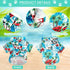 4 Pieces Hawaiian Dog Shirts with Coconut Tree Print, Pet T-Shirts for Small to Medium Dogs and Cats (Medium)