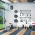 Yes4All Tricep Press Down Cable Machine Attachment Set, V-Shaped Bar, LAT Pull Down Straight Rotating Bar for Home Gym