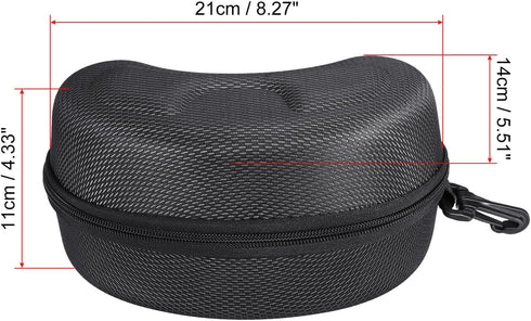 PATIKIL Hard Ski Goggle Case, Shockproof EVA Sports Glasses Box for Snowboard Goggles