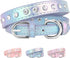 Beirui Bling Rhinestone Dog Collar, Cute Bedazzled PU Leather Collar with Sparkling Crystals for Small Medium Dogs