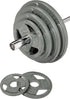 Signature Fitness Cast Iron Weight Plate for Strength Training and Weightlifting, Standard or Olympic, Available in