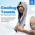 Sukeen Cooling Hoodie Towel, Absorbent Quick-Drying Cooling Towels for Neck and Face, UV Sun Protection
