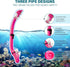 Kids Snorkeling Set, Children Mask Fin Snorkel Gear with Adjustable Flippers & Travel Bags