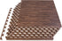 ProsourceFit Wood Grain Puzzle Mat -inch, 6 EVA Foam Interlocking Floor Tiles