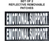 EMOTIONAL SUPPORT Harness Mesh Vest for Service Dog, Cool Comfort, 2 Reflective Patches, Red, Girth 8-10"