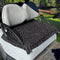 Flashideas Black and Grey Stripes Golf Cart Seat Towel Blanket Covers - Portable Club Car Seat Cover