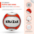 Kruzak Premier Striker Size 3 Machine Stitched Soccer Balls for Training, Recreation, Practice for Boys and Girls
