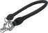 Rolled Genuine Leather Martingale Dog Collar Choker Black, 7 Sizes (#7 - Neck Circumf. 17.5"-19.5")
