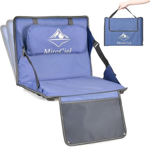 Stadium Seat with Back Support: Lightweight Foldable Bleacher Cushion for Outdoor,Sport Events,Picnic,Camping,Hiking