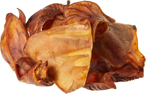 Amazon Brand - Wonder Bound Whole Pig Ears, Single Ingredient, Highly Digestible Dog Treats, 18 count, 12.7 ounce.
