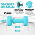 Yes4All Neoprene Coated Dumbbell Hand Weight Sets of 2 - Multiple Weight Options, 15 Colors, Anti-roll, Anti-Slip.