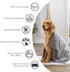 Bone Dry Pet Grooming Towel Collection - Absorbent Microfiber X-Large, 41x23.5", Embroidered Pink
