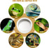 Reptile Food Bowl Dish, Worm Dish, Ceramic Pet Bowls for Lizard, Gecko, Bearded Dragon, Chameleon, Anti-Escape Feeder