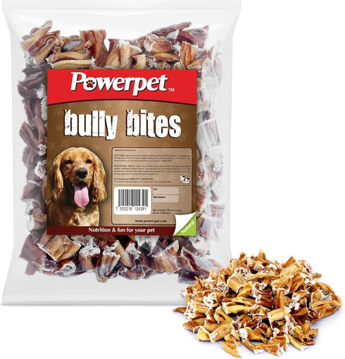 Treats Bully Stick Bites, All Natural Dog Treats, High Protein, Grain-Free, Rawhide-Free, Odorless, 1lb Pack