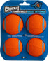 Chuckit Dog Tennis Ball Dog Toy, Medium (2.5 Inch Diameter) for dogs 20-60 lbs, Pack of 4